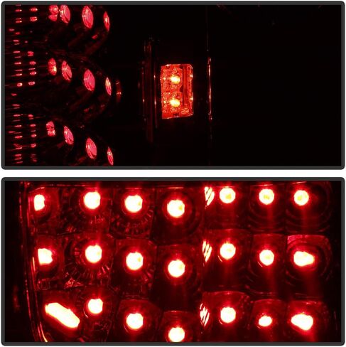 ACANII-For 1997-2003 Ford F150 Pickup Flareside عدسات مدخنة LED أضواء خلفية مصابيح الفرامل استبدال السائق والركاب in Saudi Arabia