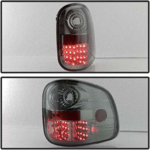 ACANII-For 1997-2003 Ford F150 Pickup Flareside عدسات مدخنة LED أضواء خلفية مصابيح الفرامل استبدال السائق والركاب in Saudi Arabia