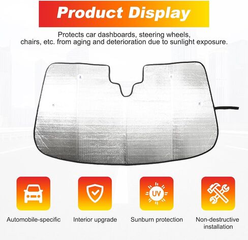 Windshield Sun Shade Compatible with Range Rover Evoque L551 2012-2018, Front Window Sunshade Heat Blocker Visor Protector Reflective Sunshade Keep Your Car Cooler,1PCS in Saudi Arabia