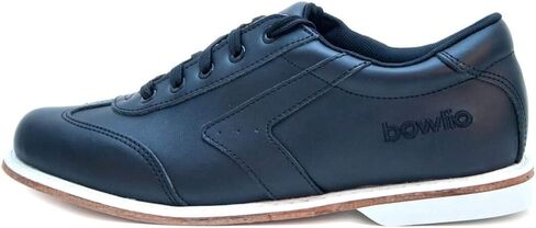Bowlio Nero Unisex Leather Bowling Shoes - Black in Saudi Arabia