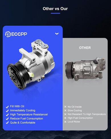 ECCPP Air Conditioning Compressor 1996-2005 for Buick Century for Chevrolet Impala Lumina for Malibu Monte Carlo for Oldsmobile Cutlass A/C Compressor with Clutch in Saudi Arabia