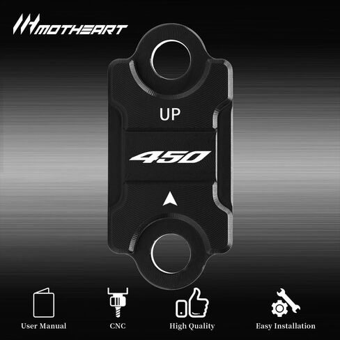 Brake Master Cylinder Protector Cover For KX 450 2012-2025 KX 450F 2006-2018 KX 450SR 2022-2025 KX 450X 2021-2025 22mm Tubes with M6 Screw Holes Accessories (Black) in Saudi Arabia
