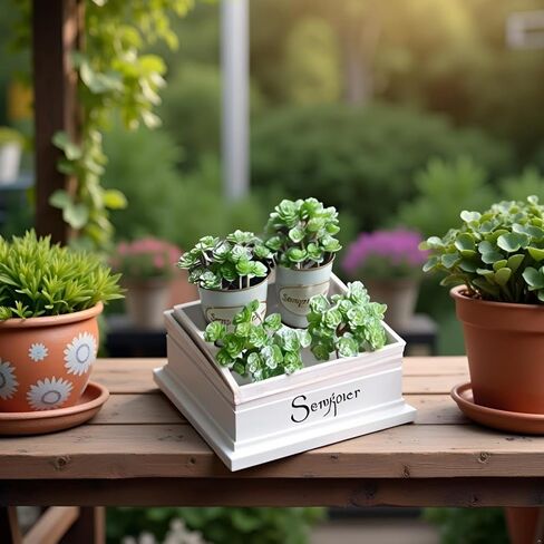 Artificial Flocked Succulents - Creative Fake Plants for DIY Crafting, Home Floral Wall, Garden Arrangement & Office Decor in Saudi Arabia