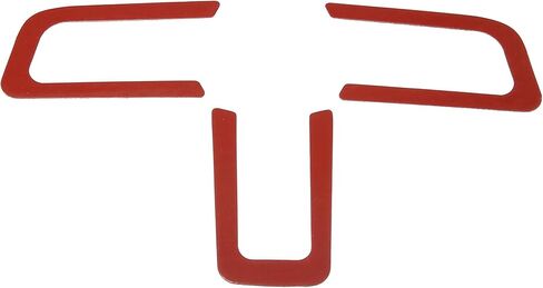 X AUTOHAUX 3pcs Car Carbon Fiber Steering Wheel Sticker Interior Trim Accessories for Ford for Mustang 2015-2020 Black in Saudi Arabia