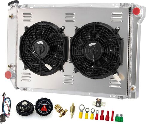 3 Row Core Aluminum Cooling Radiator Shroud Electric Fan Fits for 1980-1984 81 Ford F100 F150 F250 F350 Bronco 5.8L 7.5L 5.0L 6.6L V8 Gas Engine Radiators in Saudi Arabia