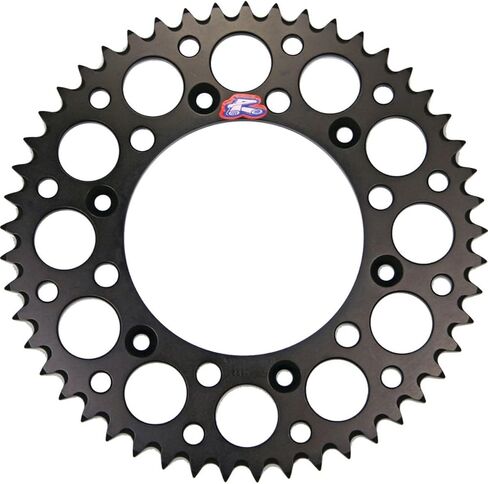 Renthal Rear Sprocket (420 / 52T) (Black) Compatible with 01-19 Kawasaki KX85 in Saudi Arabia