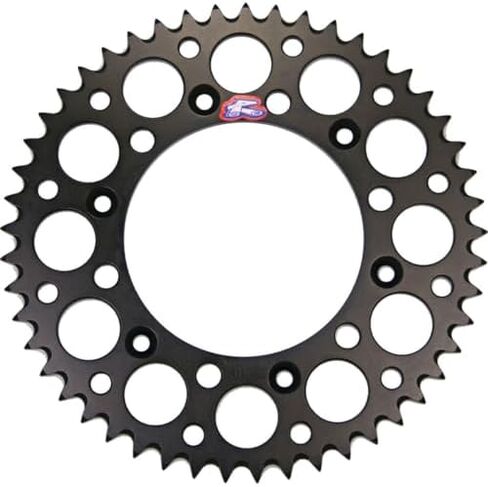 Renthal Rear Sprocket (420 / 52T) (Black) Compatible with 01-19 Kawasaki KX85 in Saudi Arabia
