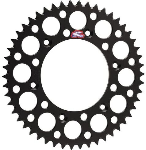 Renthal Rear Sprocket (420 / 52T) (Black) Compatible with 01-19 Kawasaki KX85 in Saudi Arabia