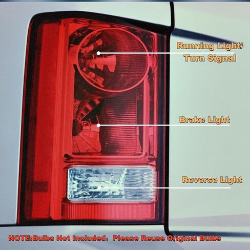 Tail Lights Compatible with Honda Pilot 2009 2010 2011 2012 2013 2014 2015 Driver and Passenger Side Rear Lamps (OE Red) in Kuwait