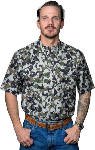 Camo 2.0 Short Sleeve Snap Shirt in Saudi Arabia