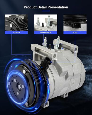 ECCPP AC Compressor 2011-2013 Fit for Chrysler 300 3.6L 2011-2015 Fit for Jeep Grand Cherokee 3.6L AC Compressor with Clutch Rapid Cooling in Saudi Arabia