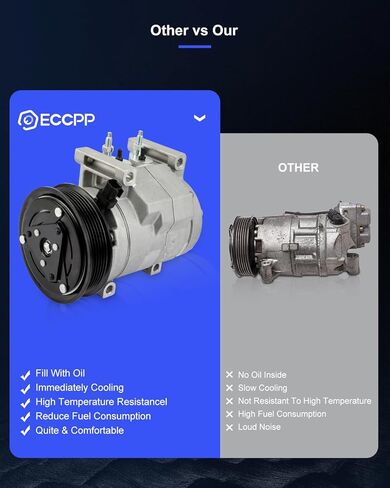 ECCPP AC Compressor 2011-2013 Fit for Chrysler 300 3.6L 2011-2015 Fit for Jeep Grand Cherokee 3.6L AC Compressor with Clutch Rapid Cooling in Saudi Arabia