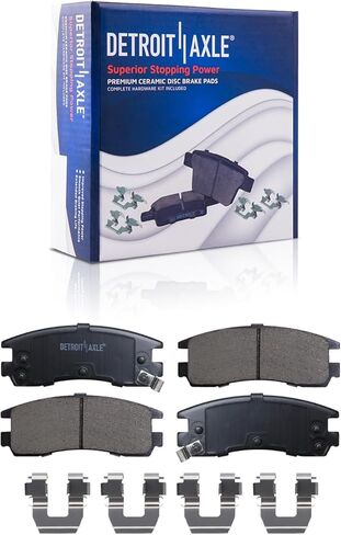 Detroit Axle - Brake Kit for Cadillac Deville 2000-2005 - [Buick Park Avenue 2003-2004] Disc Brakes Rotors Ceramic Brake Pads Replacement: 11.89" inch Front Rotor and 11.73" inch Rear Rotor in Saudi Arabia