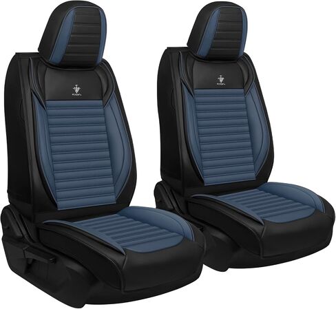 Seat Covers Full Set Custom Fit for Subaru XV Crosstrek 2013-2023, Deluxe Waterproof Car Seat Cover, Breathable and Comfortable Leather Cushion Cover, Auto Interior Accessories (Black Gray) in Saudi Arabia