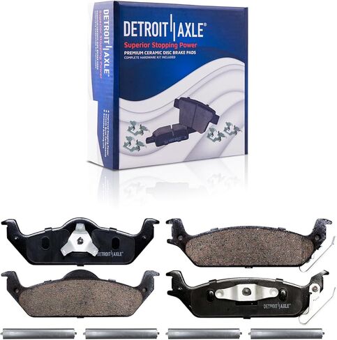 Detroit Axle - Rear Brake Kit Replacement for 2003 2004 Dodge Dakota Brake Rotors and Ceramic Brakes Pads in Saudi Arabia