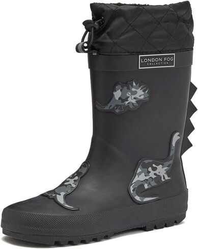 LONDON FOG Toby Boys Girls Snow Boots and Rain Boots - Insulated Winter Waterproof Boys Girls Snow Boots - Little Kid and Big Kid Sizes 11 to 7 in Saudi Arabia