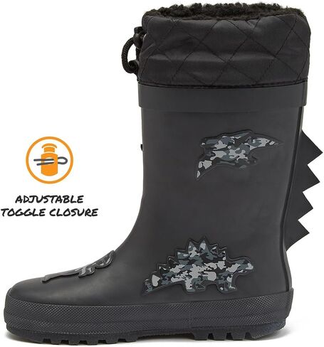 LONDON FOG Toby Boys Girls Snow Boots and Rain Boots - Insulated Winter Waterproof Boys Girls Snow Boots - Little Kid and Big Kid Sizes 11 to 7 in Saudi Arabia