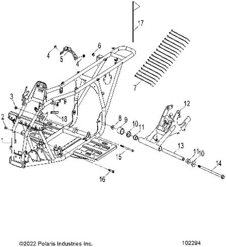 غطاء عازل للذراع المتأرجح Polaris ATV، قطعة OEM الأصلية 0450303، الكمية 1 in Saudi Arabia