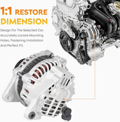 New Alternator for 2.5L Subaru Forester 2003-2005 & Baja 2003-2006 & Impreza 2005 (Not fit Turbocharged), Saab 9-2x 2005 (Manual Trans), Legacy & Outback 2000-2004 (00-02 Manual Transmission) in Saudi Arabia