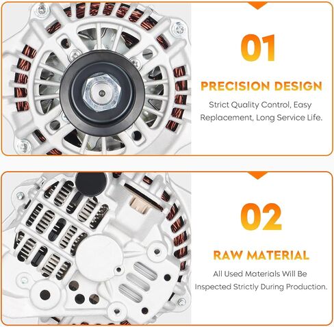 New Alternator for 2.5L Subaru Forester 2003-2005 & Baja 2003-2006 & Impreza 2005 (Not fit Turbocharged), Saab 9-2x 2005 (Manual Trans), Legacy & Outback 2000-2004 (00-02 Manual Transmission) in Saudi Arabia