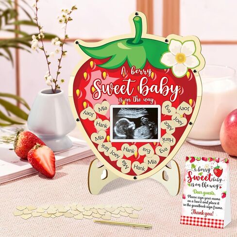 65 Pcs Highland Cow Baby Shower Decorations Guest Book, Baby Shower Guest Book Alternatives with Photo Frame, 60 Wood Slices Cow Baby Shower Guest Book for Boys Grils Baby Shower in Saudi Arabia