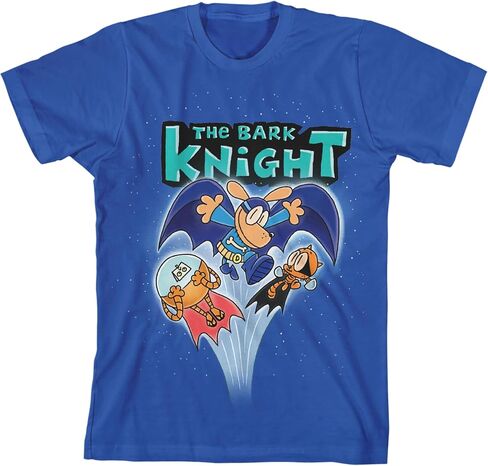 Dog Man The Bark Night Crew Neck Short Sleeve Youth Royal Blue T-Shirt in Saudi Arabia