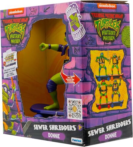 Teenage Mutant Ninja Turtles 5" Sewer Shredders Movie Edition Michelangelo Ages 3+ Shredding Action Figure in Kuwait