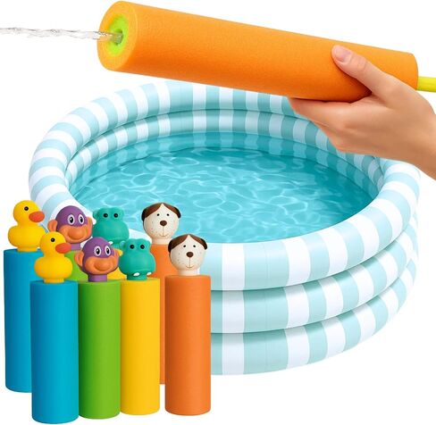 Water Squirter for Kids, Water Guns for Kids, Pool Squirt Water Blaster, 4 Pack 8 Pack Beach Essentials, Pool Deals, Beach Toys Ages 4-8, Summer Toddler Games in Kuwait