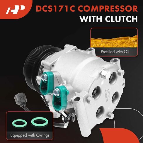 ضاغط مكيف هواء ممتاز مع قابض متوافق مع Honda Civic 1.7L 2002-2005، Acura EL 1.7L 2001-2005 in Saudi Arabia