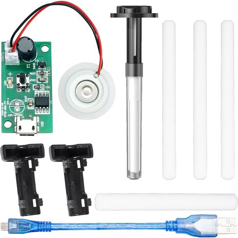 وحدة الانحلال، وحدة الترطيب، رذاذ مزدوج، مرطب USB، رذاذ مزدوج، لوحة دائرة القيادة، 740 فتحة، 5 ميكرومتر، رذاذ صغير يسهل اختراقه مع حامل مرطب، مسحة قطنية، كابل USB من النوع C in Saudi Arabia