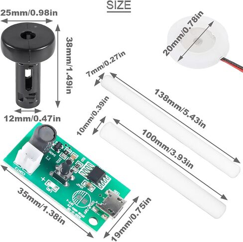 وحدة الانحلال، وحدة الترطيب، رذاذ مزدوج، مرطب USB، رذاذ مزدوج، لوحة دائرة القيادة، 740 فتحة، 5 ميكرومتر، رذاذ صغير يسهل اختراقه مع حامل مرطب، مسحة قطنية، كابل USB من النوع C in Saudi Arabia