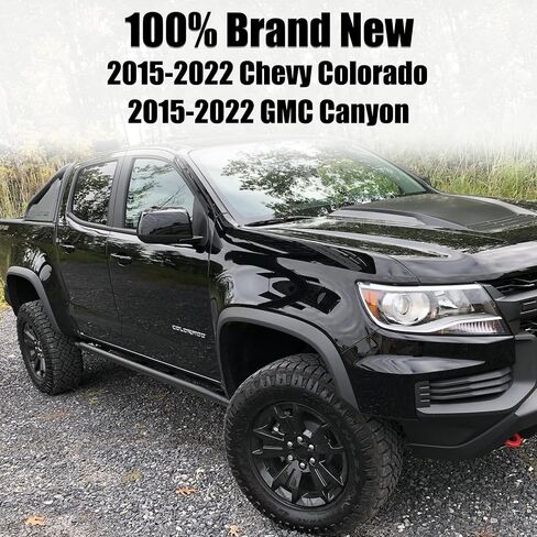 غطاء مرآة الرؤية الخلفية مناسب لـ 2015-2022 Chevy Colorado GMC Canyon أغطية مرايا خارجية زخارف تزيين (أسود) in Kuwait