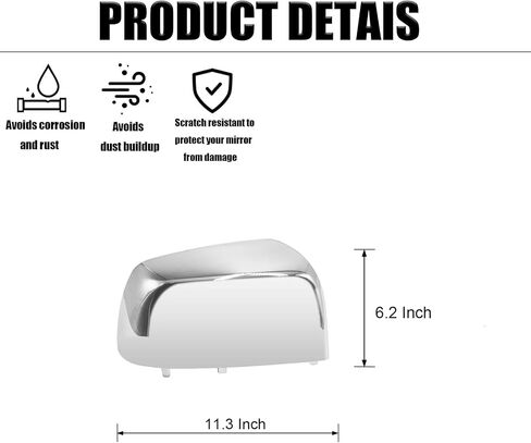 Rear View Mirror Cover Cap Fit for 2015-2022 Chevy Colorado GMC Canyon Exterior Mirror Covers Decoration Trims (Black) in Saudi Arabia