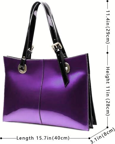 Leather Handbag with Zipper-Large Capacity Clutch Bag-Simple Tote Bag for Commuting to Work Shopping Traveling in Saudi Arabia