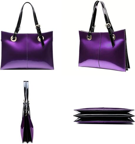 Leather Handbag with Zipper-Large Capacity Clutch Bag-Simple Tote Bag for Commuting to Work Shopping Traveling in Saudi Arabia