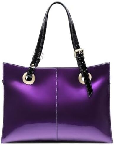Leather Handbag with Zipper-Large Capacity Clutch Bag-Simple Tote Bag for Commuting to Work Shopping Traveling in Saudi Arabia