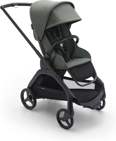 Bugaboo Dragonfly City Stroller, Lightweight Compact Baby Stroller with One Hand Easy Fold in Any Position, Full Suspension, XL Underseat Basket, Black Chassis, Dark Cherry Canopy in Saudi Arabia