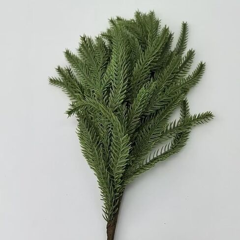 1PC Durable PE Pine Garland - 18-inch Lifelike Needle Clusters, Ideal for Designer Vases, Green in Saudi Arabia