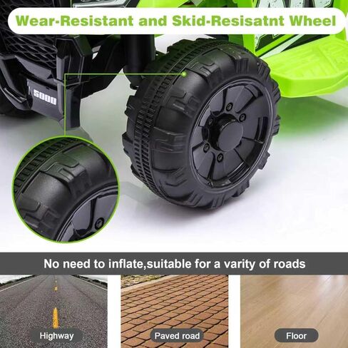 Kids Ride on ATV, 6V Battery Powered Kids Electric Vehicle, 4 Wheeler Quad w/Headlights, MP3, USB, Volume Control, Large Seat, Electric Ride on Toys Best Gifts for 18-36 Months Boys Girls Girls (Pink) in Kuwait