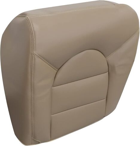 NLQR Tan Leather Passenger Side Bottom Replacement Seat Cover Compatible with Ford F250 F350 F450 F550 Lariat XLT 1999 2000 in Saudi Arabia