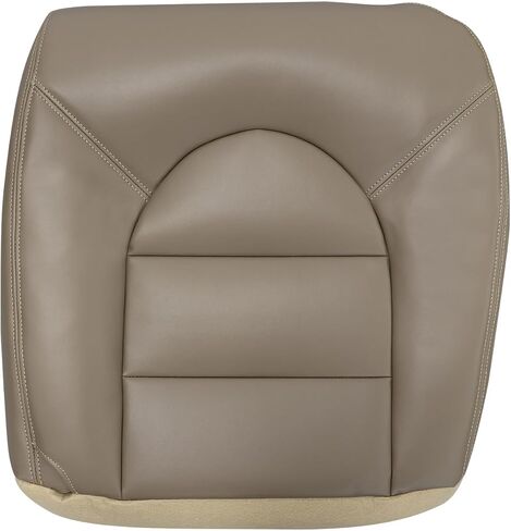 NLQR Tan Leather Passenger Side Bottom Replacement Seat Cover Compatible with Ford F250 F350 F450 F550 Lariat XLT 1999 2000 in Saudi Arabia