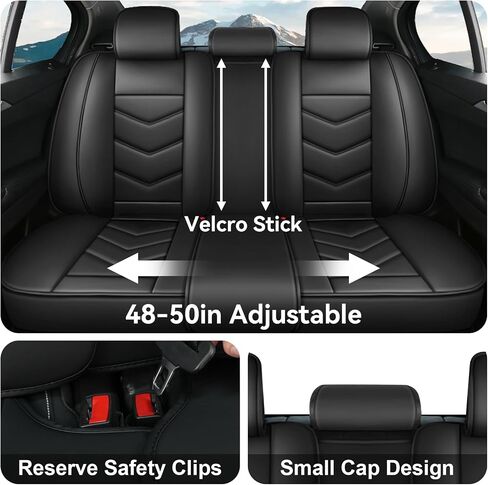 Car Seat Covers Fit for Buick Envista 2024-2025 Daily Commutes Durable and Side Airbag Compatibility Sports Seat Cover, Full Set, Black in Saudi Arabia