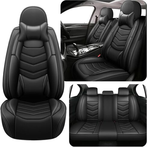 Car Seat Covers Fit for Buick Envista 2024-2025 Daily Commutes Durable and Side Airbag Compatibility Sports Seat Cover, Full Set, Black in Saudi Arabia