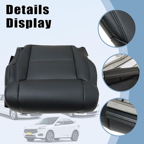 أغطية مقاعد جلدية بديلة للسائق والركاب من SecosAutoparts باللون الرمادي متوافقة مع Toyota Tundra 2014 2015 2016 2017 2018 2019 2020 in Saudi Arabia
