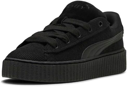 PUMA Kids Girls Creeper Phatty Corduroy Lace Up Sneakers Shoes Casual - Black in Saudi Arabia