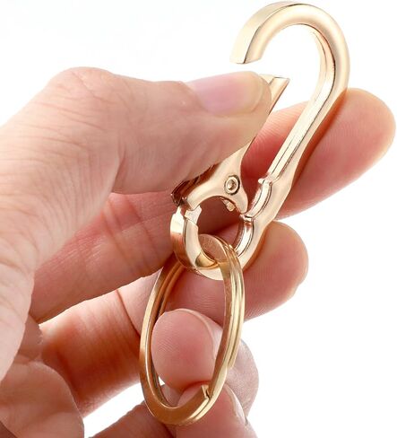 3 Pack Metal Keychain, KeyRing Clip Key Holder Organizer Small Carabiner Keychain Clip for Home Car Keys Silver Gold Black in Saudi Arabia
