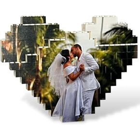 Brick Your Pic Custom Heart Shaped Photo Brick - Unique Personalized Gift for Adults Couples Family - A Fun and Romantic Way to Save Your Memories in Saudi Arabia
