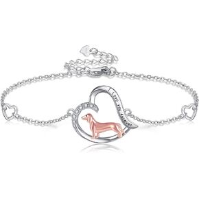سوار بطة من الفضة الاسترليني على شكل قلب بطة لطيف هدايا مجوهرات بطة للنساء in Kuwait