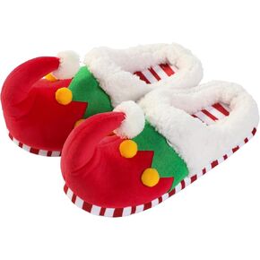 شباشب عيد الميلاد للنساء والرجال أحذية قزم فروي المنزل نونسليب شباشب مريحة لغرفة النوم شباشب عيد الميلاد أحذية داخلية وخارجية in Kuwait