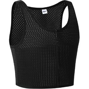 JARAZIN Chest Binder for Women FTM Transgender Zip Up Breast Binder Breathable Cool Fabric Tank Top in Kuwait